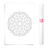 Generisch Mandala Poster zum Ausmalen 50x70cm – Florales 