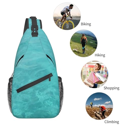 Mochila Sling Crossbody Negra Deportiva miniatura 6