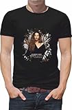 T Shirt personnalis� chanteuse chim�ne badi Gospel & Soul la Voix et l'ame Tour Concert N091 (Noir, 2XL)