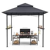 GVDV Grillpavillon 2,4 x 1,5 m – Wetterfeste Grillüberdachung...