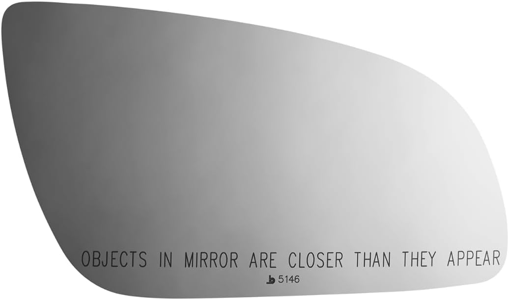 for 04-07 Audi A8, 2007 S8 Right Pass Mirror Glass Lens w/Adhesive
