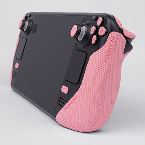 Image of TALONGAMES Controller Grips Compatible with Steam Deck OLED /Steam Deck Controllers, Anti-Slip, Sweat-Absorbent, Textured Skin kit, for Handle Grips, Buttons, Triggers, D-pad (Pro - Pink)