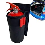 Soporte para extintor de incendios para camiones y furgonetas – Bolsa de tela Oxford con cierre de , dispositivo de montaje para extintor de incendios | para maletero interior de vehículos de