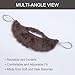 Yan Dream Men Fake Beard Adult False Mustache with Elastic Band Costume Facial Hair for Cosplay Party (Brown)