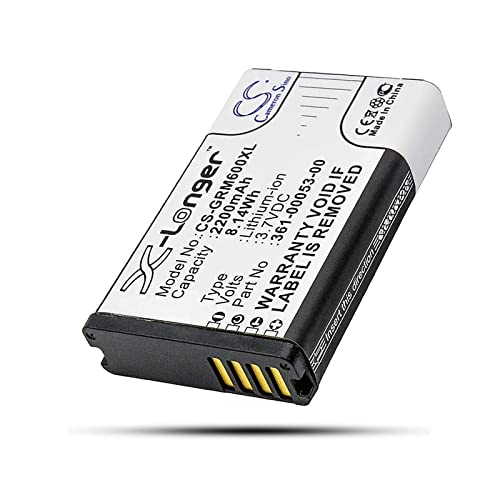 3.7V 2200mAh Li-ion Replacement Battery for Garmin 010-11599-00 010-11654-03 361-00053-00 361-00053-04, GPS, Navigator Battery Fit Garmin Montana 600, 600T, 650, 650T, 600t Camo, 680T, 680, 680T by Cameron Sino - Used condition - US$16.86
