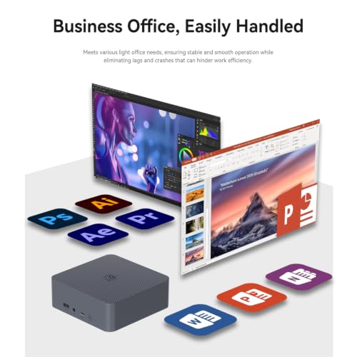 Image of Beelink EQi13 Mini PC Intel i5 13420H (8C /12T,up to 4.6GHZ),16GB LPDDR5,500GB PCle4.0x4 SSD Mini Computer Supports 4K Dual Screen Display /WiFi6 /BT5.2 /Dual 1000M LAN