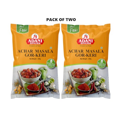 Image of Adani Spices | Gol Keri Achar | Athanu | Pickle Masala Powder, (Pack of 2) 200 gm -Authentic Gujarati Taste, No Added Preservatives