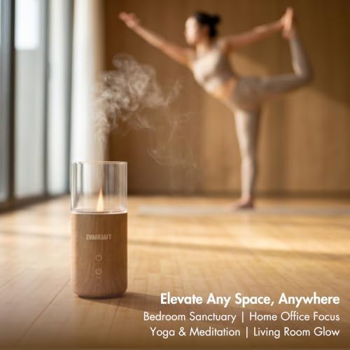 Quiet Small Essential Oil Diffuser with Soft Glow Night Lamp — 사진 6