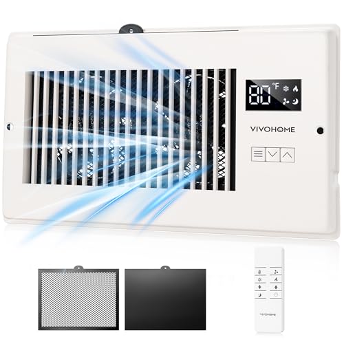 VIVOHOME Quiet Register Booster Fan with Opening 6" x 10", Smart Thermostat by VIVOHOME - Used condition - US$39.64
