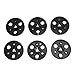 VELATEMOR Reel Tape Driver, Light Replacement for Wear 6 Pieces NAB Hub 8.2mm mm for 1/4 Inch Recorder 7 Inch Reel in (BLACK)