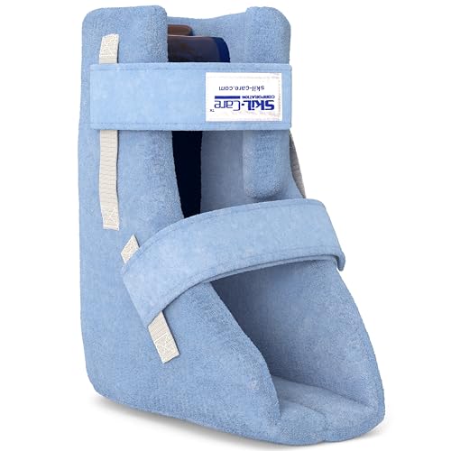 Skil-Care Heel Float Boot, Heel Protectors for Ulcer Prevention, Anti-Foot-Drop Medical Boot with Gel Cushions for Pressure Relief, Medium, 4' Wide, 503035