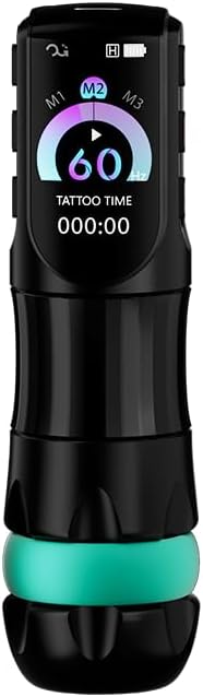 Fury II 무선 타투 머신 펜, 스마트 스크린 디스플레이가 있는 타토 건 펜, 2300mAH 모터 파워가 있는 타투 펜, 3개의 그립이 있는 모든 종류의 바늘에 신뢰할 수 있음 — 사진 5