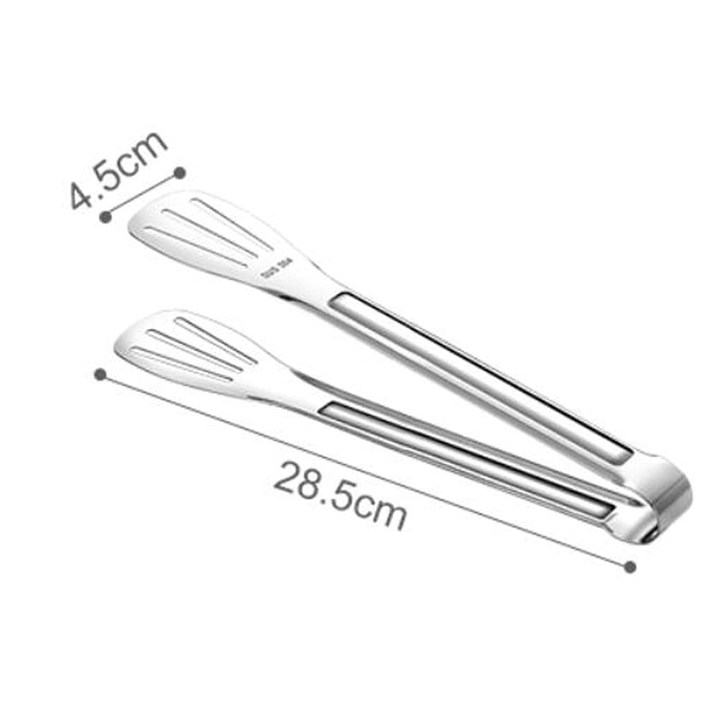 Kochzange Robuste Küchenzange aus Edelstahl, geeignet für die Küche, Größe: S: 4,5 cm * 24 cm, M: 4,5 cm * 28,5 cm, 1 Stück (klein)