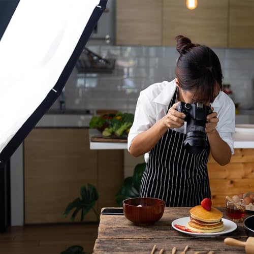 LAPGOOD FS60 Softbox 60cm Softboxes, Quick Release Foldable Softbox with Honeycomb Grid, S-Type Flash Bracket, Bowens Mount and Carrying Bag, Soft Box for Studio Photography Video Flash