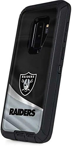 Skinit Decal Skin Compatible with OtterBox Defender Galaxy S9 Plus - Officially Licensed NFL Las Vegas Raiders Design