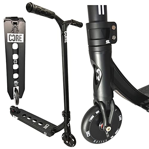 Patinete Core Stunt Scooter Trick Tret Roller de 110 mm + pegatina Fantic26 (Park SL1 H = 86 cm), color negro Cover