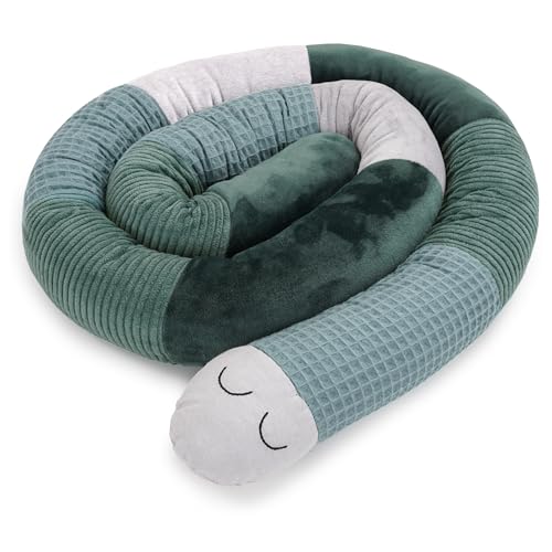 Liebes von priebes Wickeltischumrandung OTTO | Baumwoll-Umrandung für Wickeltisch & Kommode 140 cm | zum Spielen & Kuscheln | waschbar bei 30°C | Schutz & Komfort für Ihr Baby