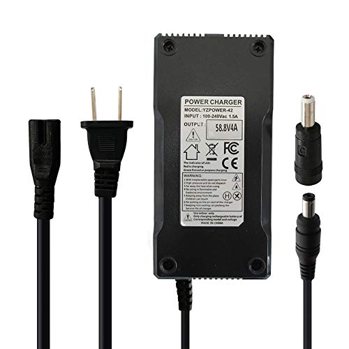 Abakoo 58.8V 4A Fast Battery Charger for 48V (51.8V 52V) 14S Lithium Battery Pack with DC 5.5x2.1mm / 5.5x2.5mm Plug by Abakoo - Used condition - US$29.64