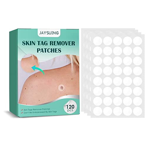 chuty 120pcs Dissolvant D'acrochordons,Patch De Suppression des Acrochordons Patchs Anti-acrochordons Naturels Et Sûrs pour Une Peau Lisse Et Saine Adapté Au Visage Et Au Corps Cover