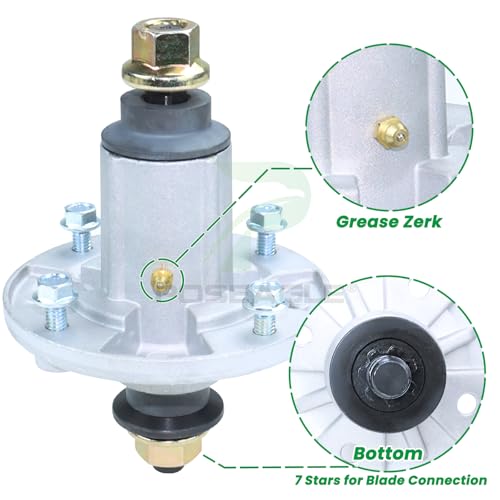 POSEAGLE GY21098 Spindle Assembly with GX20367 Spindle Pulley Replace John Deere AUC15811 GY20454 GY20962 for John Deere D105 D100 D110 D120 D125 D130 E100 E110 E130 LA100 LA105 LA110 LA115 LA135 Deck by POSEAGLE - Used condition - Image 7