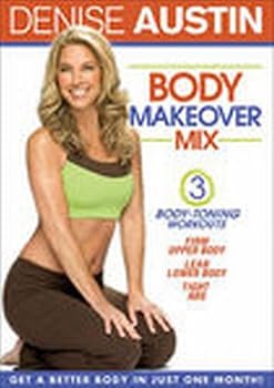 DVD-ROM Denise Austin Fitness Workout Body Makeover Mix Upper Lower Body Abs Book