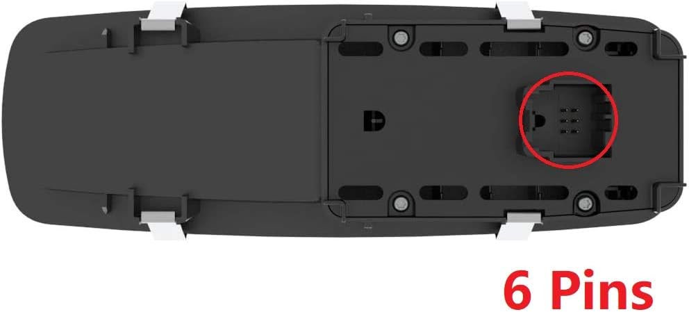 Power Window Switch Fits for 2009-2012 RAM Crew Cab/Extended Cab Pickup Front Right, Compatible to 4602870AB, 4602870AD, 71073