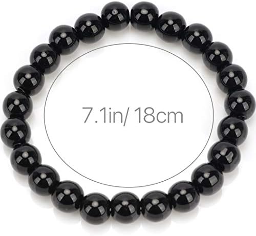 Black Tourmaline Bracelet Balance Scalar Energy for Home Office Unisex