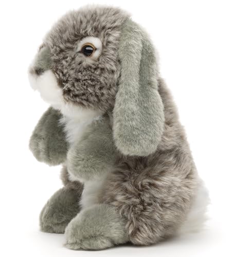 Uni-Toys - Conejo carnero, de pie (gris) - 18 cm (altura) - Conejo de peluche, conejo - peluche
