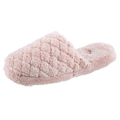 Acorn Womens Quilted Clog Spa Slipper, Soft Plush Terry, Cloud Contour Footbed, Indoor And Outdoor Sole Slippers, Pink, 8 9 Us #TOP19