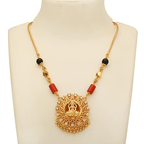 Image of Radha's Creations jewellery GSB mangalorean chain for women one gram gold