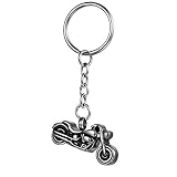 FCZDQ Cremation Keepsake Keychain Motorcycle Stainless Steel Memorial Jewelry Ash Urn Keyring