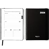 * Diese Cleveren Extras Haben’s Drauf: Praktische Features, die deiner Organisation top in die Karten spielen! Ein edles Seidenband, das den Planer umrahmt, ein stabiler Ringbinder und ein elastisches Lesebändchen, damit du direkt die aktuelle Woche einmerken kannst
