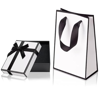 Aucuu 2 Caja de Regalo de Joyería, 9x7x3cm de regalos con lazo, Cajas y Bolsa Cumpleaños, Collar Caja de Pendientes para Cumpleaños Día de San Boda Valentín Navidad | Ya disponible en tu tienda friki favorita! En mundofriki.es!