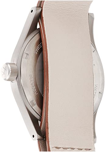 Hamilton Watch Khaki Field Mechanical Watch Set For Men | Swiss Made | 38Mm Stainless Steel Case | White Dial Wrist Watch | Brown Leather And Green Textile Nato Straps (Model: H69439512) #TOP3