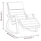 vidaXL Schaukelstuhl Relaxstuhl Schwingstuhl Ruhesessel Loungesessel Sessel Schwingsessel Polstersessel Schaukelsessel Wohnzimmer Dunkelgelb Stoff