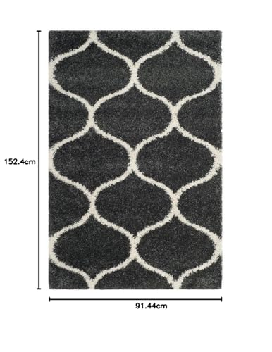 Image of Carpet for Living Room 3x5 feet Anti Skid Rug Colour Grey