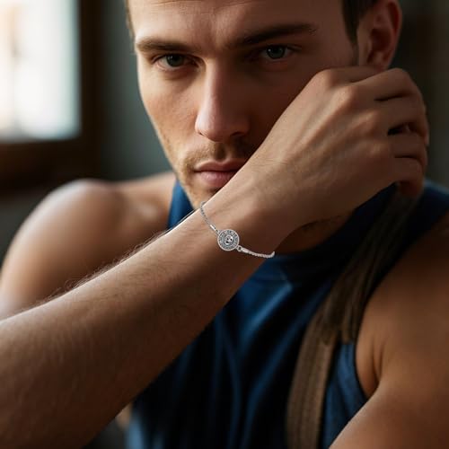 Santa Muerte St Michael Bracelet 925 Sterling Silver Bracelet la santa muerte Jewelry Gifts for Men Women4