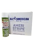 Ameri-Stripe White Athletic Field Chalk Paint (12 Cans Per Case) - Temporary, Aerosol Chalk Paint (20 oz. Can) - Baseball/Softball/Turf/Dirt/Rock