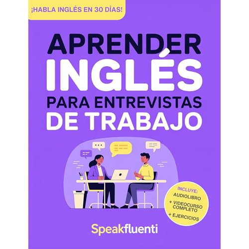 Aprender Ingl&eacute;s para Entrevistas de Trabajo Audiolibro Por Speak Fluenti arte de portada