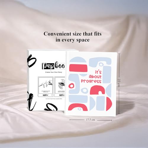 Image of PAPBOO Progress Hardbound Hardcover Notebook Diary, (22 X 17.5 cm, 80 GSM, 140 Single Ruled Pages) Journal, Gift