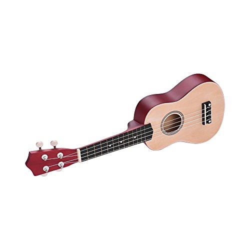 HUIOP 21 Polegada Ukulele Soprano Acústico Ukelele Uke Kit Basswood com Saco de Transporte Uke Cinta