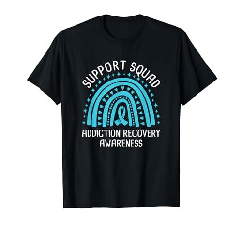 Support Squad Addiction Recovery Awareness T-Shirt