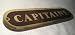 Produktbild Massives Türschild- HOLZ/Messingschild- maritim- Schiff- CAPITAINE- 20 cm