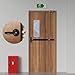 BEAMNOVA Commercial Door Push Bar Panic Exit Device with Alarm Exterior Lever Roller Strike Plate End Cap Lock Key Set for 27.5 to 41 inches Wide Door, Black