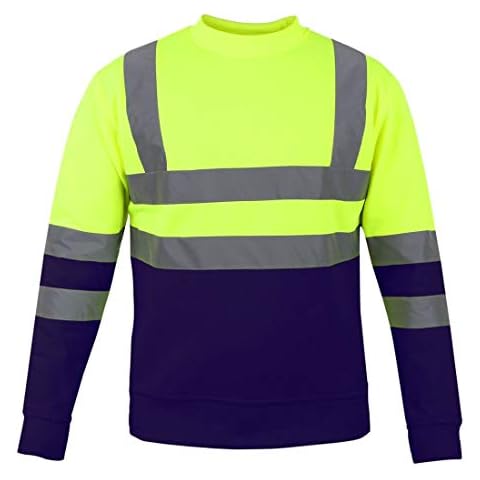 Sweat à capuche Hamishkane jaune fluo/bleu marine Cover