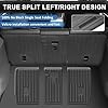 Weize Floor Mats for Tesla Model Y Juniper 2025 2026 5-Seat, All Weather Non-Slip Front Rear Cargo Liner Second Row Seat Back Mats Trunk Mats Interior Accessories, 9 PCS Full Set #2