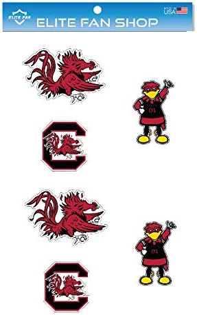 Elite Fan Shop NCAA 3" Vinyl Decal 6-Pack
