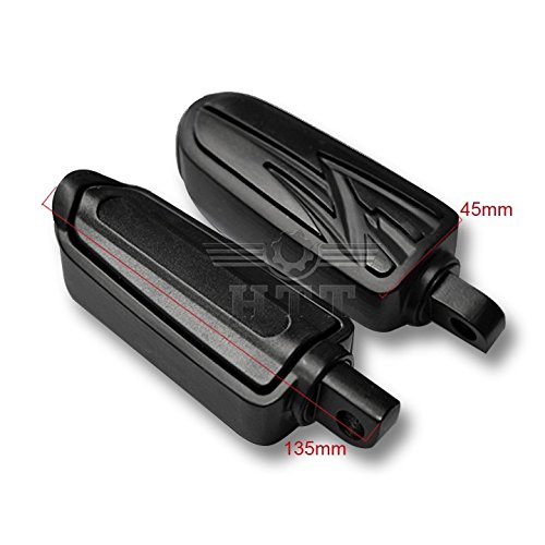 XKH- Motorcycle Foot pegs Rest Compatible with Street Bob EFI FXDBI FXDB Special FLHXS FXDC BLACK [B00Y7C4JGI] - Thumbnail 2