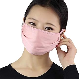 Anewoneson 2020 Women Silk Reusable Filter PM2.5 Air Filtration Washable, Reusable Pink