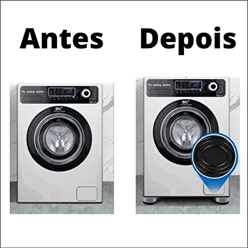 Pés Multiuso Weemsbox Almofadas Anti Vibração Máquina De Lavar Lava e Seca